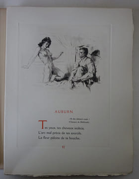 VERLAINE (Paul). Parallèlement. Pointes-sèches de Lobel-Riche. . VERLAINE (Paul)