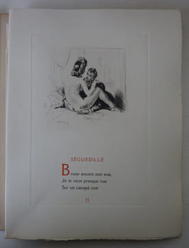 VERLAINE (Paul). Parallèlement. Pointes-sèches de Lobel-Riche. . VERLAINE (Paul)