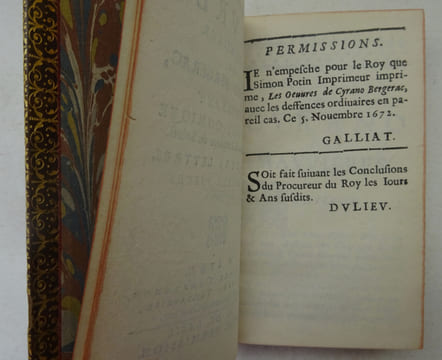 CYRANO DE BERGERAC. Nouvelles œuvres. Histoire comique ... Soleil. 1672. CYRANO DE BERGERAC