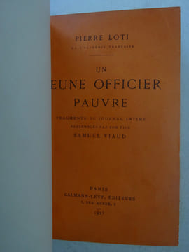 LOTI (Pierre). Un Jeune officier pauvre. 1923 E.O. 1/75 sur Japon. LOTI (Pierre)