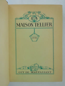 MAUPASSANT-La maison Tellier. Illustrée par Lobel-Riche. 1926-Reliure TRINCKVEL. MAUPASSANT