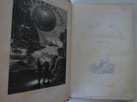 VERNE, Jules. Le Tour du monde en 80 jours. 1875 Hetzel "aux initiales". VERNE