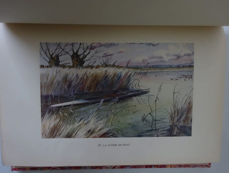 MOUCHON. La Chasse des oiseaux d’eau en France. Aquarelles de Lelièpvre 1931. MOUCHON