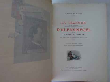 COSTER (Charles de) La légende d'Ulenspiegel. Illustrations d'Amédée Lynen. 1914. COSTER (Charles de)