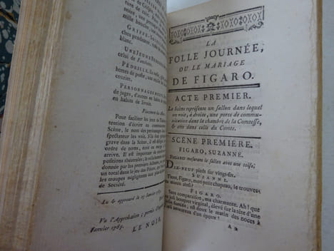 BEAUMARCHAIS. La Folle journée ou le Mariage de Figaro. 1785. BEAUMARCHAIS