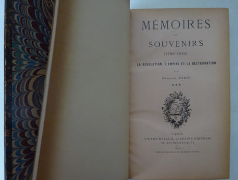 BIRE (Edmond). Mémoires et souvenirs (1789-1830). La Révolution, l'Empire 1895. BIRE (Edmond)