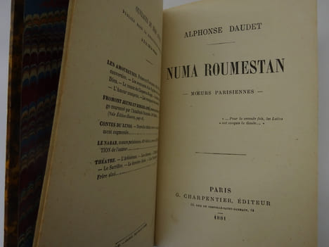 DAUDET, Alphonse. Numa Roumestan. Mœurs parisiennes. 1881 E.O.. DAUDET, Alphonse
