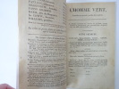 DELESTRE-POIRSON & MELESVILLE. L'Homme vert. Com&eacute;die. 1818. DELESTRE-POIRSON & MELESVILLE