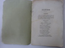 PONSARD, Fran&ccedil;ois. Chœurs d'Ulysse. 1852. PONSARD, Fran&ccedil;ois