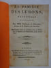 SEWRIN & CHAZET. La famille des lurons. Vaudeville. 1807. SEWRIN & CHAZET