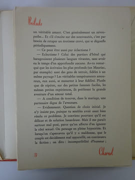 SERMAISE, Robert. Prélude Charnel. Lithographies de Edouard Chimot 1957. SERMAISE, Robert