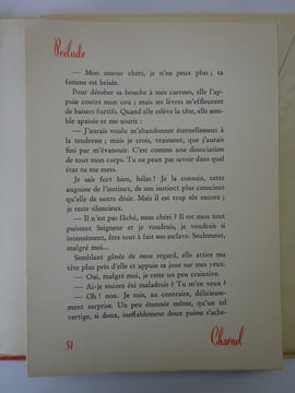 SERMAISE, Robert. Prélude Charnel. Lithographies de Edouard Chimot 1957. SERMAISE, Robert