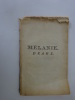 [LA HARPE, Jean-Fran&ccedil;ois de]. M&eacute;lanie. Drame 1770 E.O.. LA HARPE, Jean-Fran&ccedil;ois de