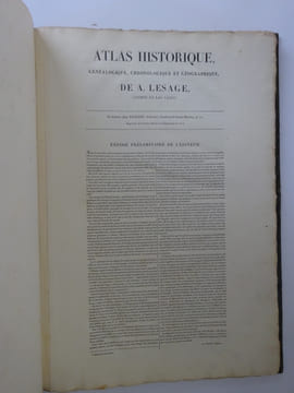 [LAS CASES] LESAGE A. Atlas historique, généalogique... et géographique. 1824. LAS CASES