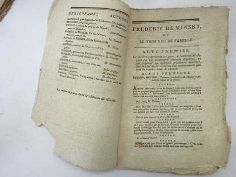HUBERT. Frédéric de Minski ou le tribunal de famille. Mélodrame. 1810. HUBERT