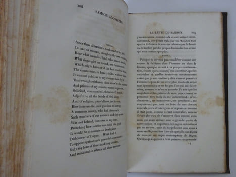 MILTON, John. Œuvres choisies. Gosselin 1839. E.A.S. du traducteur. MILTON, John