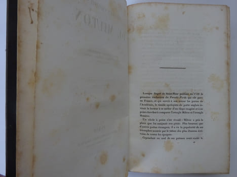 MILTON, John. Œuvres choisies. Gosselin 1839. E.A.S. du traducteur. MILTON, John