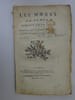 SAURIN, Bernard-Joseph. Les Mœurs du temps. Com&eacute;die. 1770. SAURIN, Bernard-Joseph