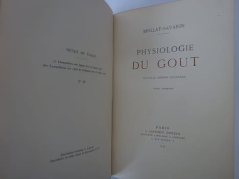 BRILLAT-SAVARIN. Physiologie du goût. Illustré par PILLE & LELOIR. Carteret 1923. BRILLAT-SAVARIN