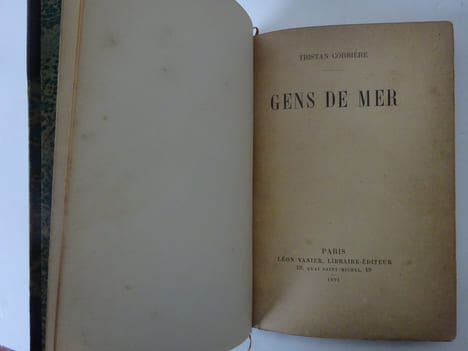 CORBIÈRE (Tristan). Gens de mer. Extrait de « Les Amours jaunes ». Vanier 1891. CORBIÈRE (Tristan)