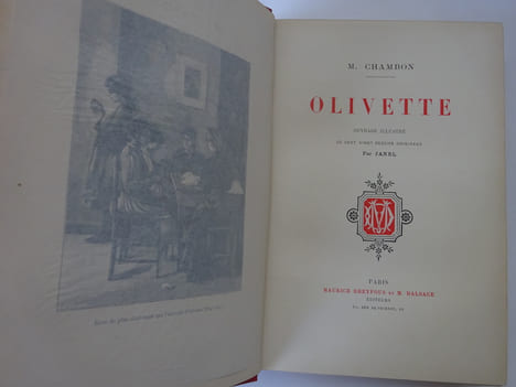 CHAMBON. Olivette. Dessins par Janel. Plaque de Souze.. CHAMBON. Olivette