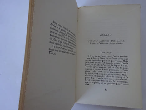 MONTHERLANT, Henry de. Don Juan. Pièce en trois actes. 1958 E.O. 1/285. MONTHERLANT, Henry de