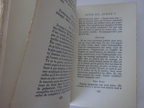 MONTHERLANT, Henry de. Don Juan. Pièce en trois actes. 1958 E.O. 1/285. MONTHERLANT, Henry de