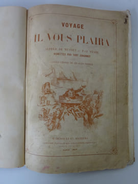 MUSSET, P.-J. STAHL. Voyage où il vous plaira. Vignettes par JOHANNOT. 1856. MUSSET, P.-J