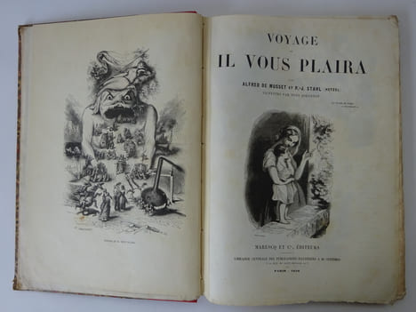 MUSSET, P.-J. STAHL. Voyage où il vous plaira. Vignettes par JOHANNOT. 1856. MUSSET, P.-J
