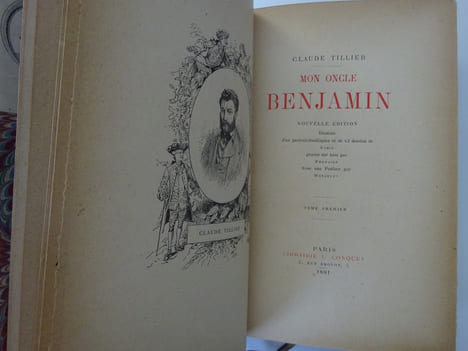 TILLIER (Claude). Mon oncle Benjamin. Dessins de Sahib. 1881 Reliure PAGNANT. TILLIER (Claude)