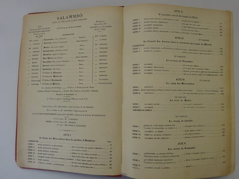 REYER, E. Salammbo. Partition chant et piano. REYER, E. Salammbo