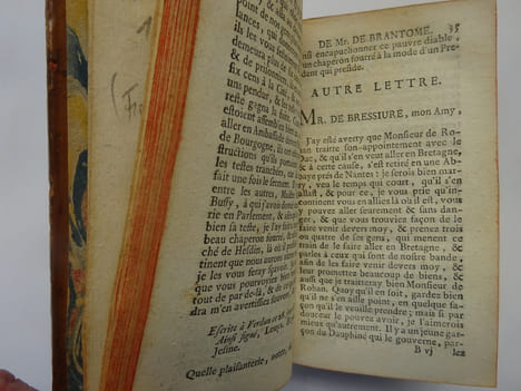 BRANTÔME. Mémoires: les vies des hommes et des dames illustres - les duels. 1739. BRANTÔME