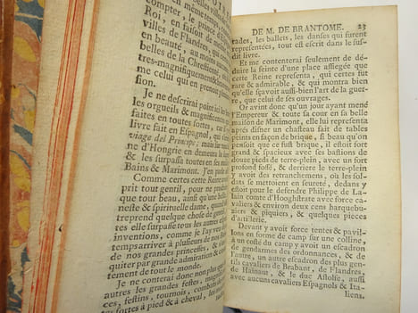 BRANTÔME. Mémoires: les vies des hommes et des dames illustres - les duels. 1739. BRANTÔME