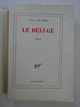 LE CLEZIO J. M. G. Le Déluge. Roman. 1966 E.O. 1/150 sur pur fil. LE CLEZIO
