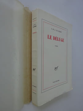 LE CLEZIO J. M. G. Le Déluge. Roman. 1966 E.O. 1/150 sur pur fil. LE CLEZIO
