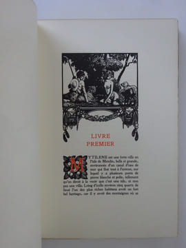 LONGUS. Les amours pastorales de Daphnis et Chloé. Figures par CARLEGLE 1919. LONGUS
