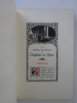 LONGUS. Les amours pastorales de Daphnis et Chloé. Figures par CARLEGLE 1919. LONGUS