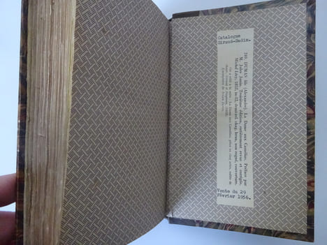 DUMAS fils (Alexandre). La Dame aux camélias. Troisième édition. 1852 Ex libris. DUMAS fils (Alexandre)