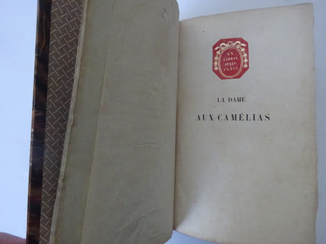 DUMAS fils (Alexandre). La Dame aux camélias. Troisième édition. 1852 Ex libris. DUMAS fils (Alexandre)