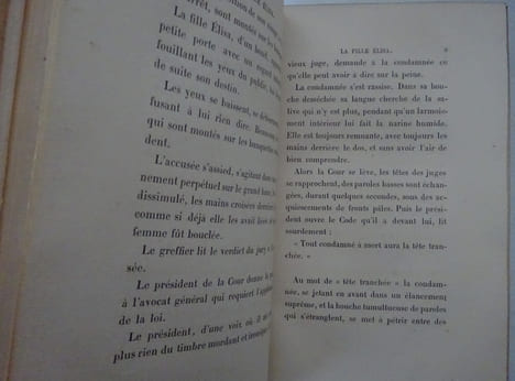 GONCOURT (Edmond de). La Fille Elisa. Charpentier (1877). E.O. 1/75 sur Hollande. GONCOURT (Edmond de)