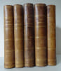 5 Volumes d'&eacute;tudes sur les eaux min&eacute;rales de diverses stations thermales 1840-70. 5 Volumes d'&eacute;tudes sur les eaux min&eacute;rales