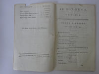 PIGAULT-LEBRUN. Les Mœurs ou le divorce. Comédie. 1794