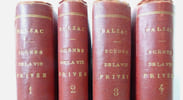 BALZAC. Sc&egrave;nes de la vie priv&eacute;e-Tomes I-IV. 1834-35. Edition en partie originale. BALZAC