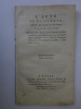 PICARD, Louis-Benoit. L'Acte de naissance. Com&eacute;die. 1804. PICARD, Louis-Benoit