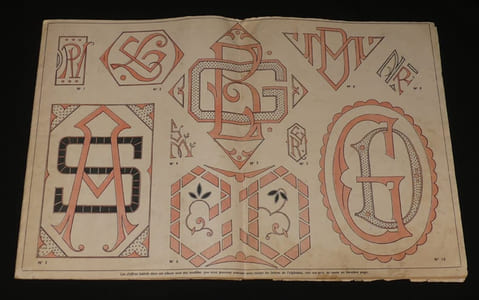 Alphabets nouveaux (n°3) 200 alphabets et chiffres pour draps, taies, nappes, serviettes, lingerie