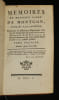 M&eacute;moires de Monsieur l'abb&eacute; de Montgon, publi&eacute;s par lui-m&ecirc;me (Tome 1). Montgon Charles-Alexandre de