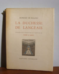 La Duchesse de Langeais. 
