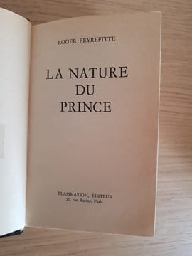 La nature du prince. Roger Peyrefitte