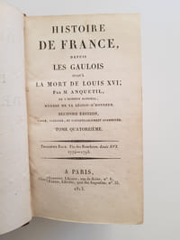Histoire de France, depuis les Gaulois jusqu'à la mort de Louis XVI. Seconde édition, revue, corrigée et considérablement augmentée. Tome quatorzième. Troisième Race - Fin des Bourbons - Louis XVI - 1774-1793