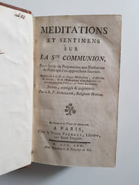 Méditations et sentimens sur la Ste Communion